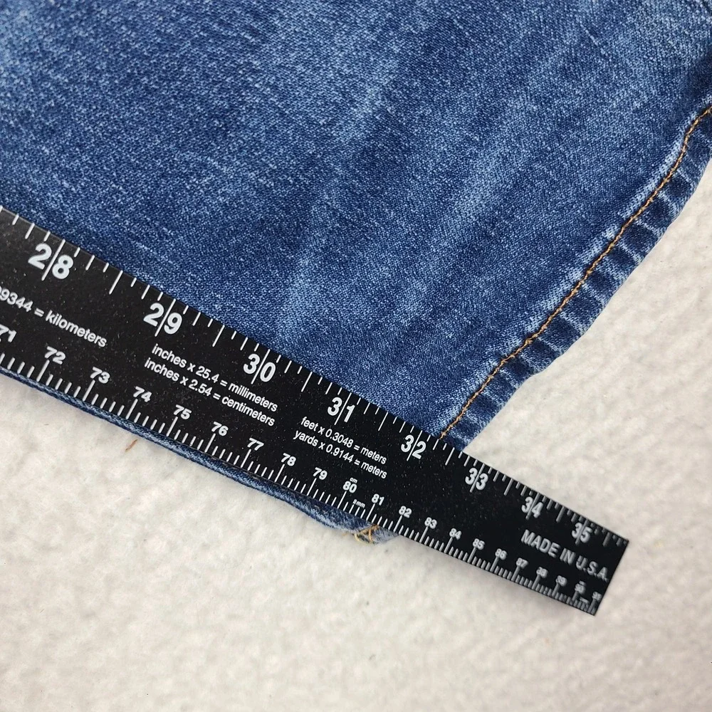 American Eagle Jeans Mens 28x34 Blue Airflex + Relaxed Straight‎ Dark Wash Denim
